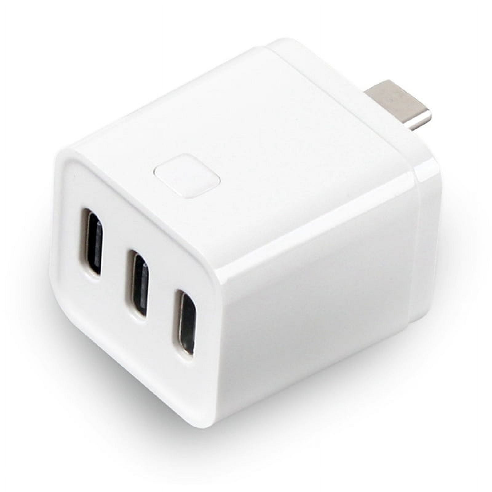 Tuya Zigbee 3-Gang Type-C Smart Adapter – Mini USB-C Power Plug With Timing & Voice Control For Smart Life