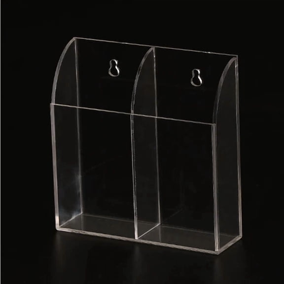 Tv Air Conditioner Remote Control Holder Case Acrylic Wall Mount Storage Box