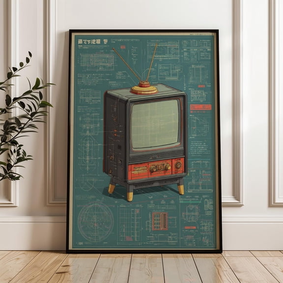 Tv Blueprint Technical Design Poster