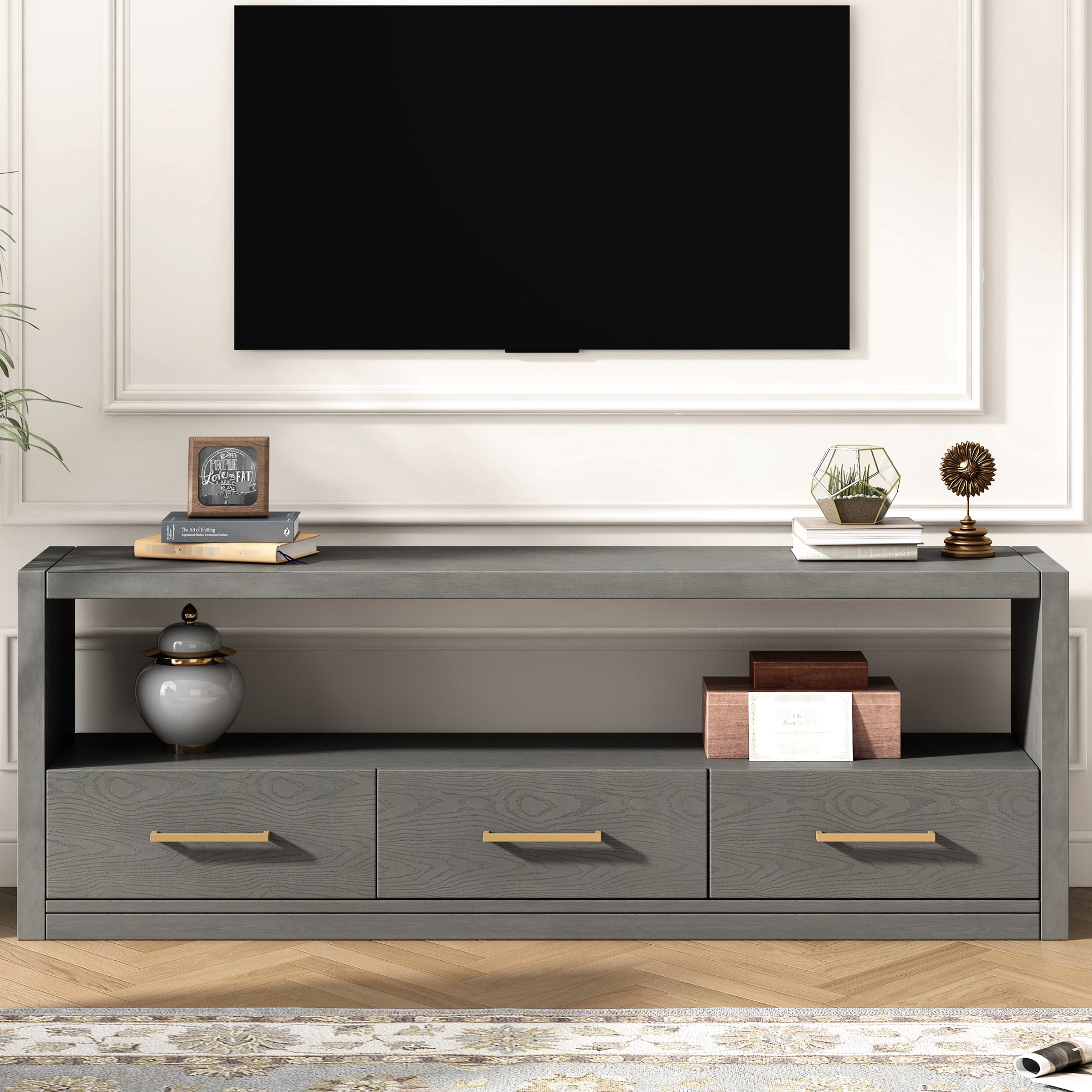 Tv Console With Rich Storage Capacity, 70-79