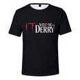 thumbnail image 1 of Tv Drama Welcome To Derry Logo T-shirt Crewneck Short Sleeve Black Tee Women Men Streetwear Tops, 1 of 3