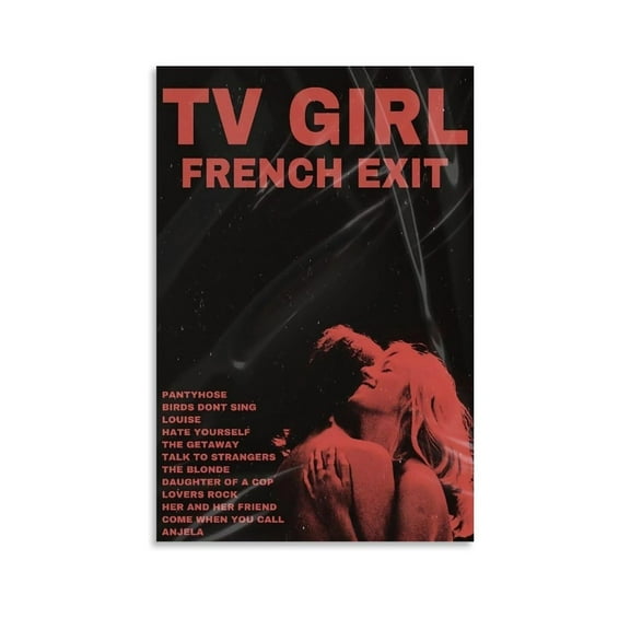 Tv Girl Poster French Exit Album Cover Poster Album Posters for Room Aesthetic Canvas Wall Art Bedroom Decor