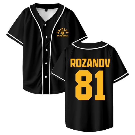 Tv Heated Rivalry Ilya Rozanov Baseball Jersey Short Sleeve Button-up Shirts Women Men Streetwear Tops