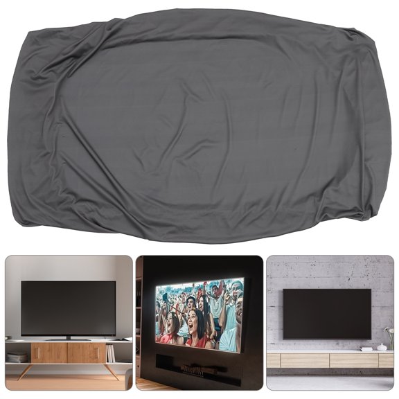 PartyKindom Dark Grey Elastic TV Protector for Dust Prevention and Durability