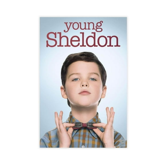 Tv Series Young Sheldon Poster Canvas Poster Wall Art Decor Print Picture Paintings for Living Room Bedroom Decoration
