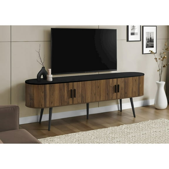 Tv Stand - 72 Inch - Console - Living Room - Entertainment Center - Black