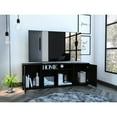 thumbnail image 1 of Tv Stand For Tvs Up To 60", Look, Black , Four Shelves, Unit Style Stand, Up 60" Tvs, And Practical Design, 1 of 6
