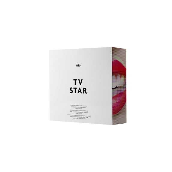 R+Co Tv Star Kit including TELEVISION Perfect Hair Shampoo, TELEVISION Perfect Hair Conditioner,Chainmail Thermal Protection Styling Spray ($112 Value)