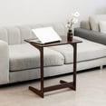 Tv Tray Table Bamboo Tv Dinner Table C Shaped end Table for Sofa Couch