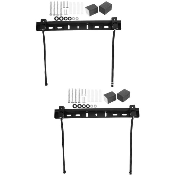 Tv Wall Mount Bracket 2 Sets Studless Stand Universal Liquid Crystal Hanger Television