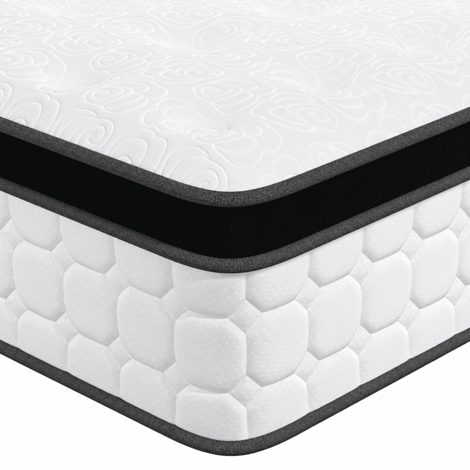 Tvdfgts 12 inch King Size Mattress, Cooling Gel Memory Foam Mattress in a Box,Individual Pocket Spring Hybrid Mattress with Pressure Relief & Motion Isolation,Soft and Comfort,Medium-Firm,CertiPUR-US