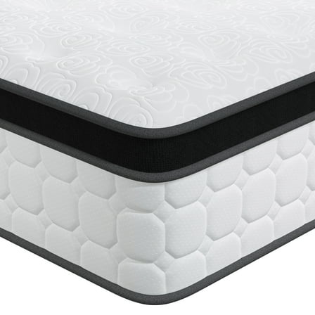 Tvdfgts 12 inch Queen Mattress, Cooling Gel Memory Foam Mattress in a Box, Individual Pocket Spring Hybrid Mattress with Pressure Relief & Motion Isolation, Soft and Comfort, Medium-Firm, CertiPUR-US
