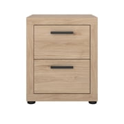Tvilum Mira 2 Drawer Bedroom Nightstand for Adults, Jackson Hickory
