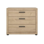 Tvilum Mira 3 Drawer Dresser for Adults, Jackson Hickory