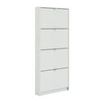 Tvilum Bright 4 Drawer Shoe White