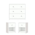 thumbnail image 1 of Tvilum Canada 3-Piece Set with 2 1-Drawer Nightstands and Chest in White, 1 of 19