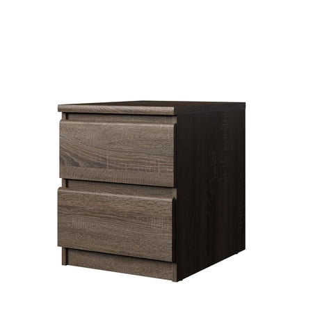 Tvilum Scottsdale 2 Drawer Nightstand, Truffle Oak