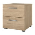 thumbnail image 1 of Tvilum Loft 2 Drawer Bedroom Nightstand for Adults, Jackson Hickory, 1 of 14