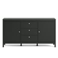thumbnail image 1 of Tvilum Madrid 2 Door Sideboard with 3 Drawers and 4 Shelves, Black Matte, 1 of 23