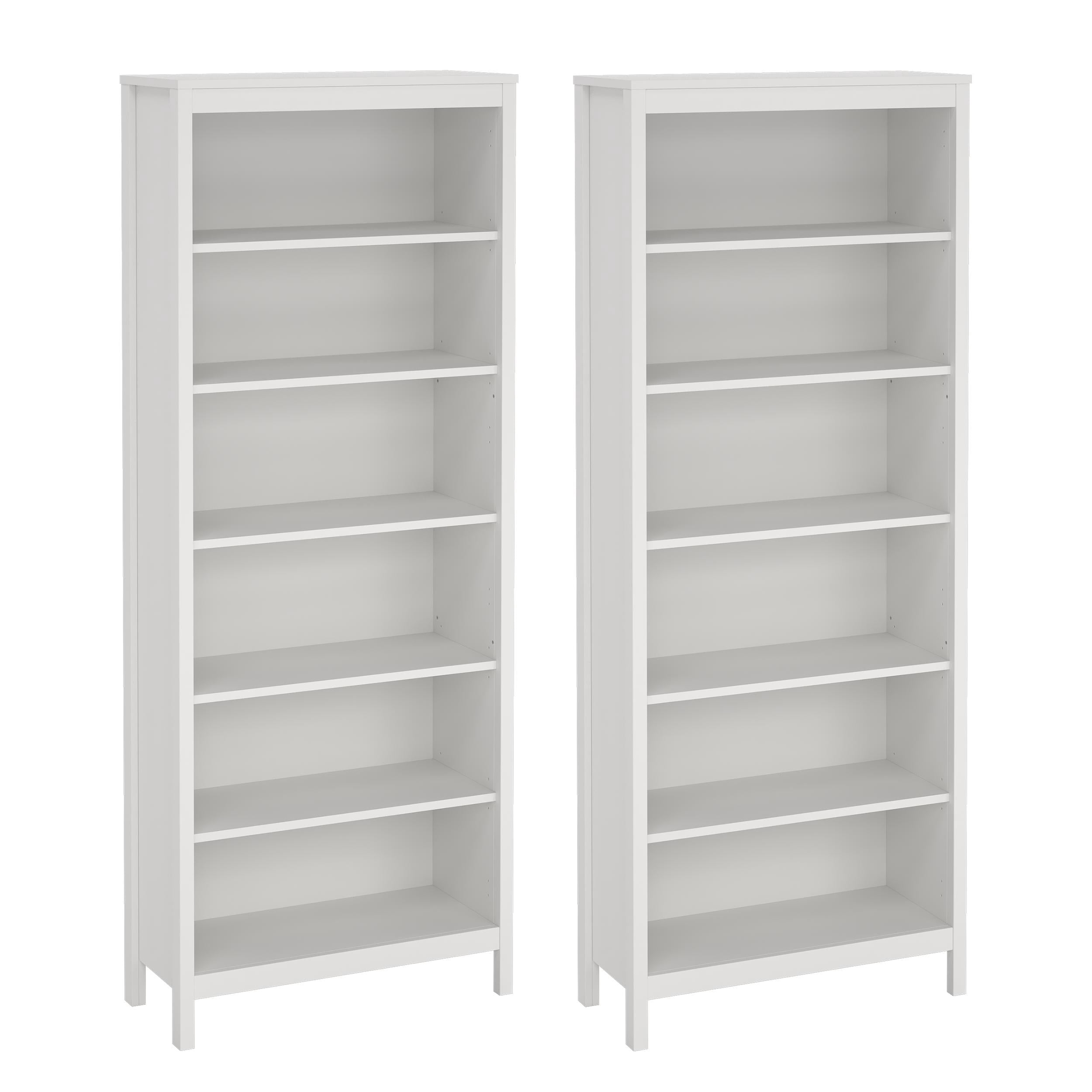 Tvilum Madrid 2-Piece Bookcase Set, White