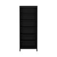 thumbnail image 1 of Tvilum Madrid Adjustable 6 Shelf Bookcase, Open Storage Home Office Bookshelf for Adults, Black Matte, 1 of 13