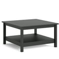 thumbnail image 1 of Tvilum Madrid Living Room Coffee Table with 1 Fixed Open Shelf, Black Matte, 1 of 11