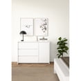 thumbnail image 1 of Tvilum Next 3 Drawer Sideboard with 1 Door and 3 Shelves, White, 1 of 15