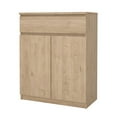 thumbnail image 1 of Tvilum Scottsdale 1 Drawer, 2 Door Sideboard with 4 Shelves, Jackson Hickory, 1 of 12