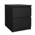 thumbnail image 1 of Tvilum Scottsdale 2 Drawer Wood Nightstand in Black, 1 of 11