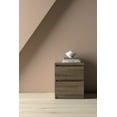 thumbnail image 1 of Tvilum Scottsdale 2 Drawer Bedroom Nightstand for Adults, Truffle Oak, 1 of 14