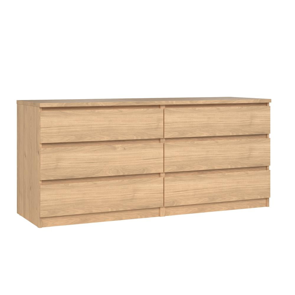 Scottsdale 6-Drawer Double Dresser, Jackson Hickory, Adult