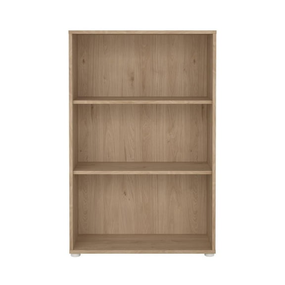 Tvilum Sign Adjustable 3 Shelf Bookcase for Adults, Jackson Hickory