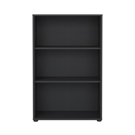 Tvilum Sign Adjustable 3 Shelf Bookcase for Adults, Matte Grey