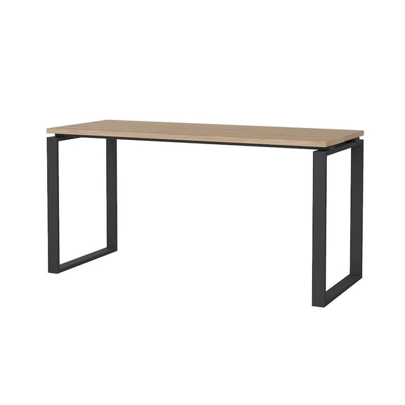 Tvilum Sign Home Office Writing Office Desk for Adults, Jackson Hickory/Matte Grey