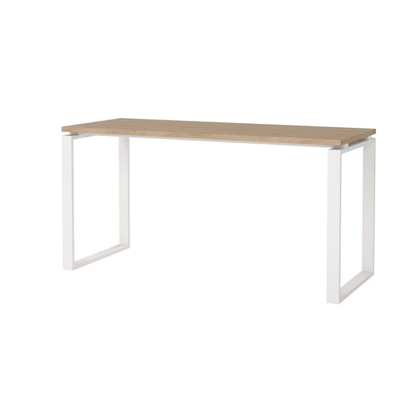Tvilum Sign Home Office Writing Office Desk for Adults, Jackson Hickory/White