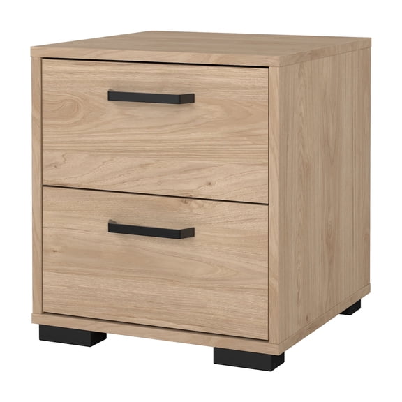 Tvilum Sofia 2 Drawer Bedroom Nightstand for Adults, Jackson Hickory
