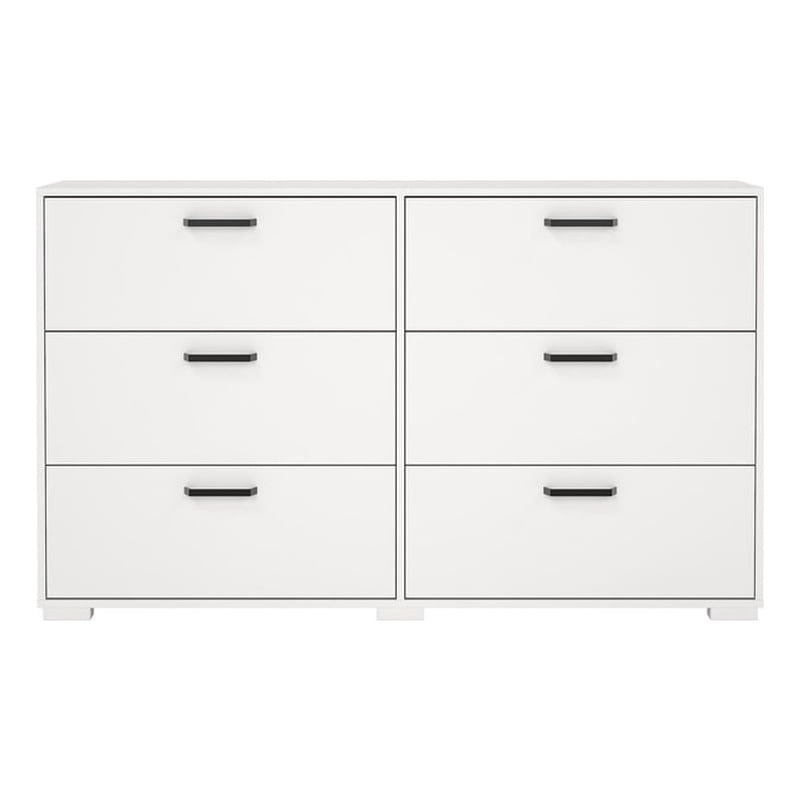 Tvilum Sofia 6 Drawer Double Dresser for Adults, White