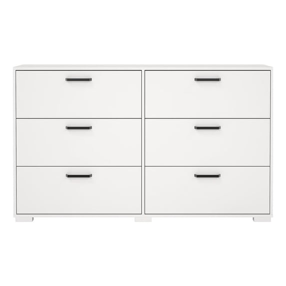 Tvilum Sofia 6 Drawer Double Dresser for Adults, White