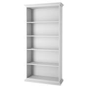 Tvilum Sonoma Adjustable 5 Shelf Bookcase for Adults, White
