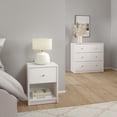 thumbnail image 1 of Tvilum Studio 2-Piece Bedroom Set - Nightstand And Chest, White, 1 of 11