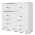 thumbnail image 1 of Tvilum Studio 3 Drawer Dresser for Adults, White, 1 of 15