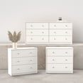 thumbnail image 1 of Tvilum Studio 3-Piece Bedroom Set - 6 Drawer Double Dresser And Chest Set Of 2, White, 1 of 11