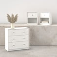 thumbnail image 1 of Tvilum Studio 3-Piece Bedroom Set - Chest And Nightstand Set Of 2, White, 1 of 11