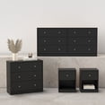 thumbnail image 1 of Tvilum Studio 4-Piece Bedroom Set, Black, 1 of 11