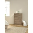 thumbnail image 1 of Tvilum Studio 5 Drawer Chest Dresser for Adults, Truffle Oak, 1 of 16