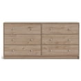 thumbnail image 1 of Tvilum Studio 6 Drawer Double Dresser for Adults, Jackson-Hickory, 1 of 15