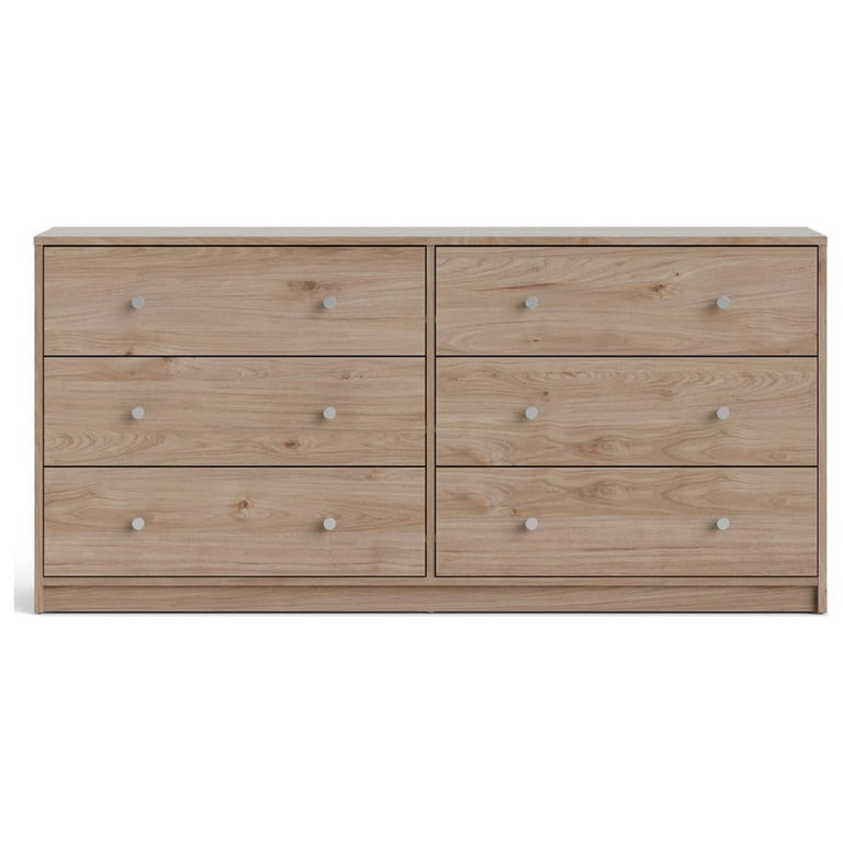 Studio 6 Drawer Double Dresser, Jackson-Hickory for Adult Bedroom