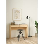 Tvilum Wilbur Home Office Writing Desk with 2 Storage Drawer for Adults, Jackson Hickory