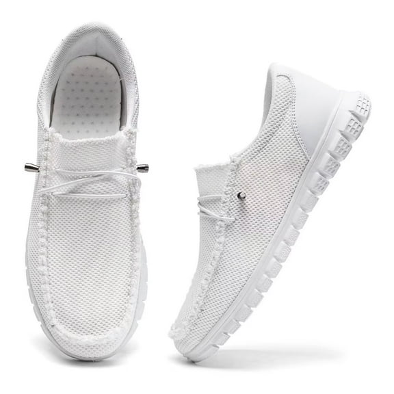 Tvtaop Men's Shoes Slip On Lace Up Loafers Boat Shoes Casual Walking Shoes Breathable Comfortable Light Shoes