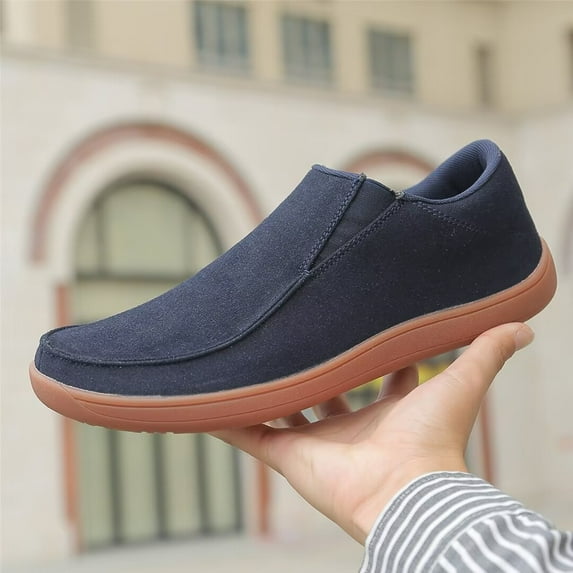 Tvtaop Wide Shoes for Men Slip On Loafers Boat Leisure Vintage Walking Men Shoes Slip-ons Comfortable Shoes